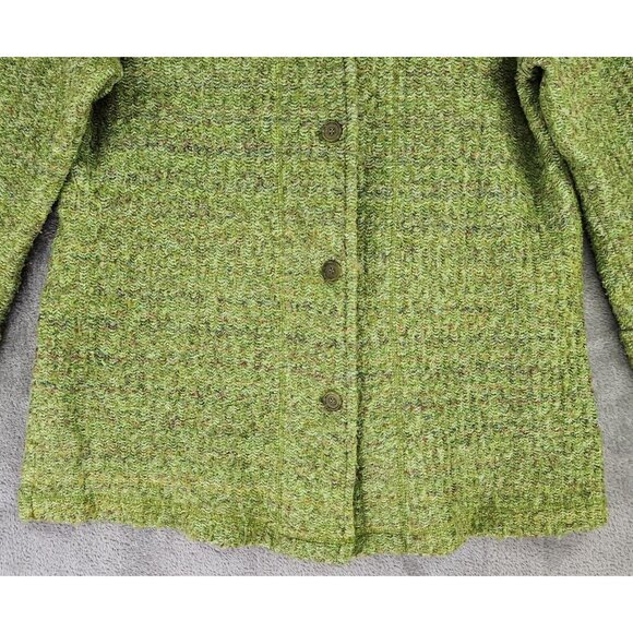 Democracy Jacket Womens 1X Green Button Front Long Sleeve 90s Y2k Vintage Coat - Picture 8 of 13